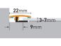 Preview: 93 cm Übergangsprofil | Clipsystem | Titan gebürstet