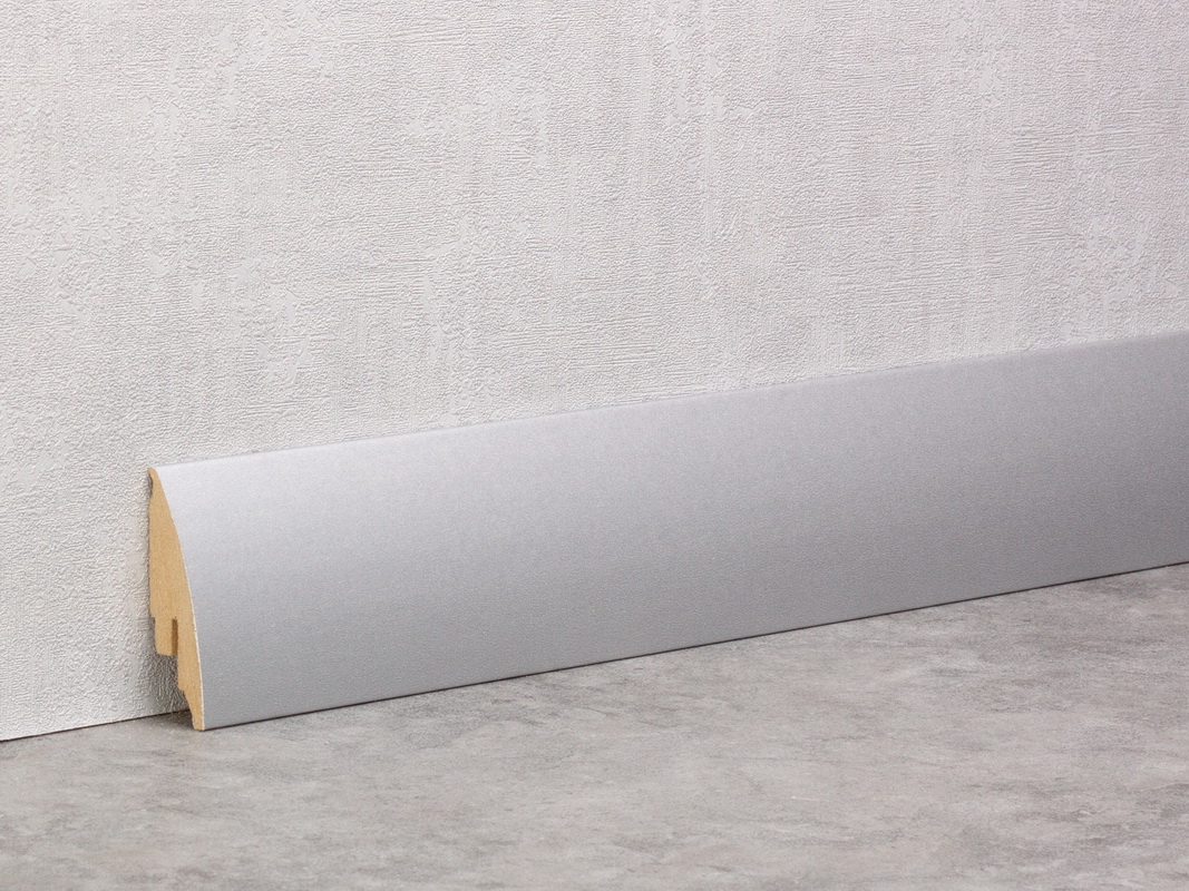Silber Matt Sockelleiste 60mm Softline